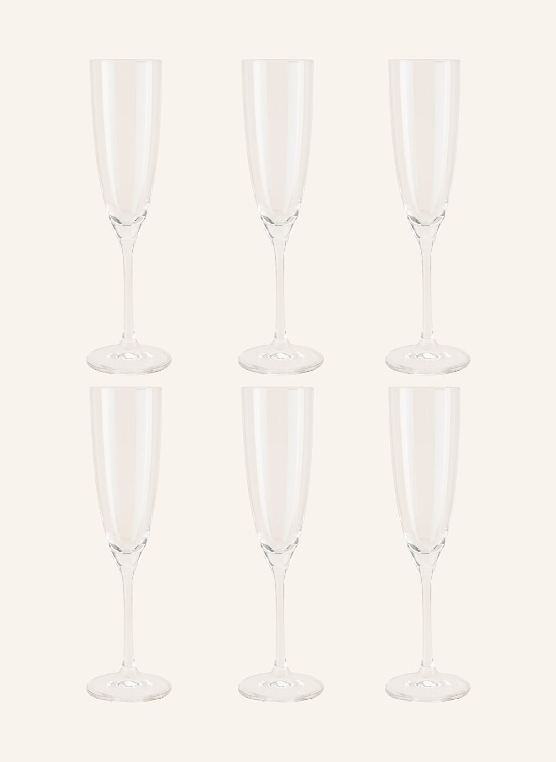 Schott Zwiesel 6er-Set Sektgläser Classico transparent von SCHOTT ZWIESEL