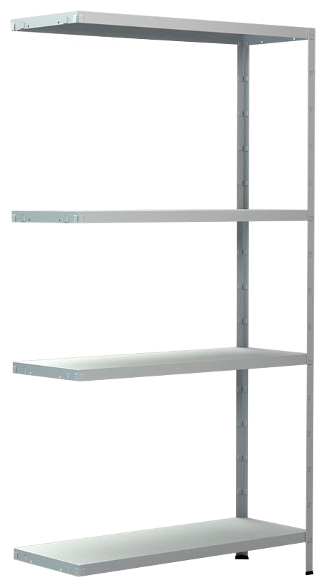 SCHULTE Regalwelt Anbauregal »Steck-Anbauregal«, Metall weiss, 1500x800x300 mm, 4 Böden von SCHULTE Regalwelt