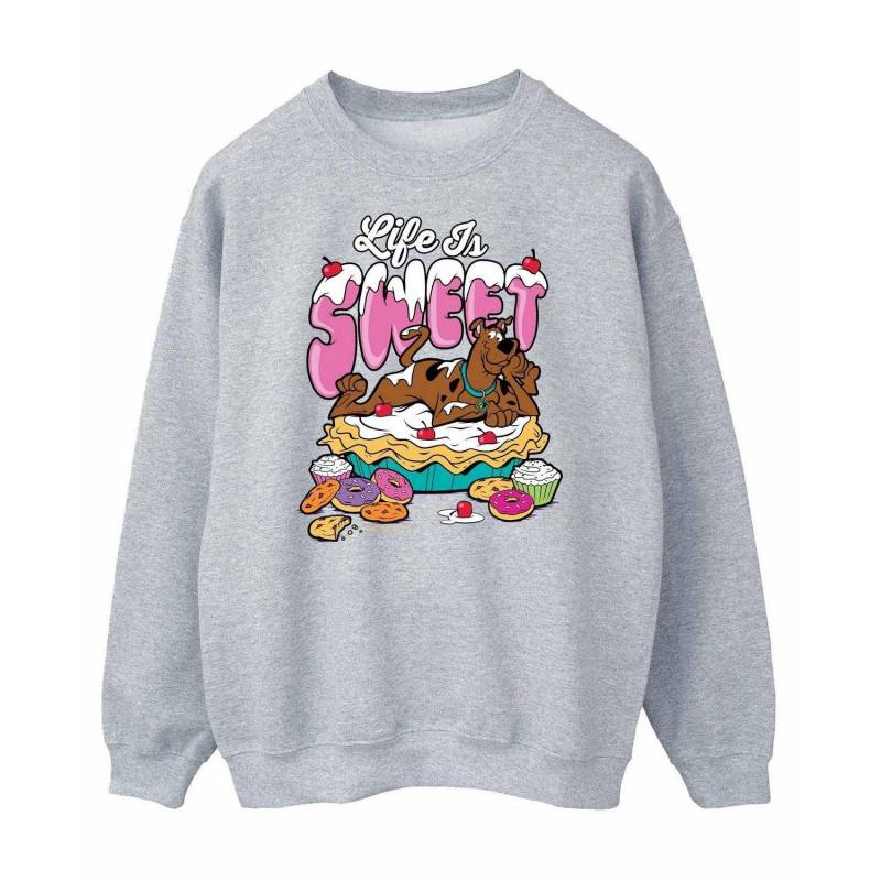 SCOOBY DOO - Life Is Sweet Sweatshirt, für Herren, Grau, Größe S von SCOOBY DOO