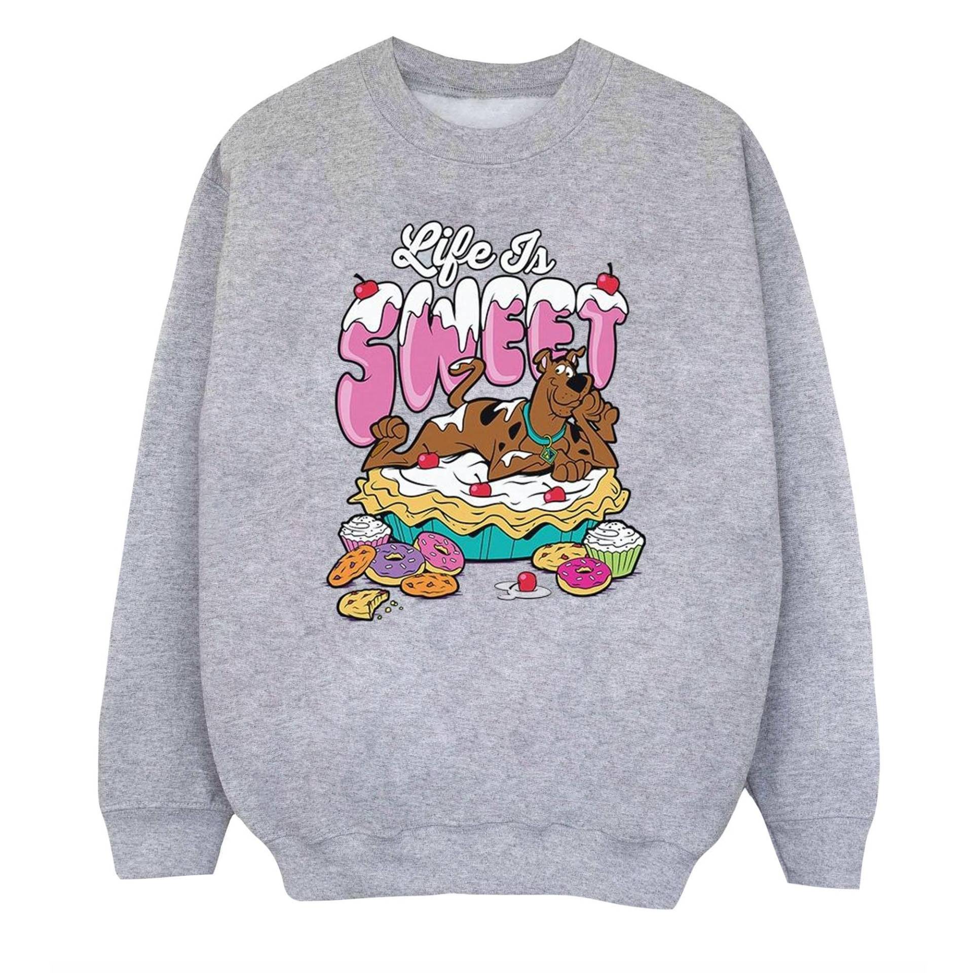 SCOOBY DOO - Life Is Sweet Sweatshirt, 116, Grau von SCOOBY DOO