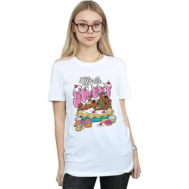 Life Is Sweet Tshirt Damen Weiss 3XL von SCOOBY DOO