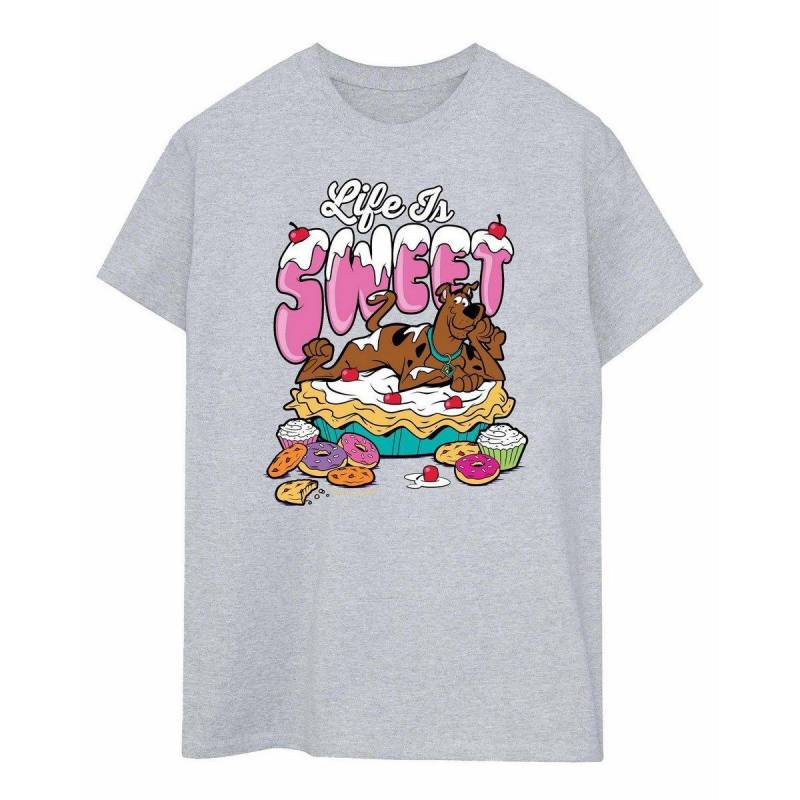 Life Is Sweet Tshirt Herren Grau L von SCOOBY DOO