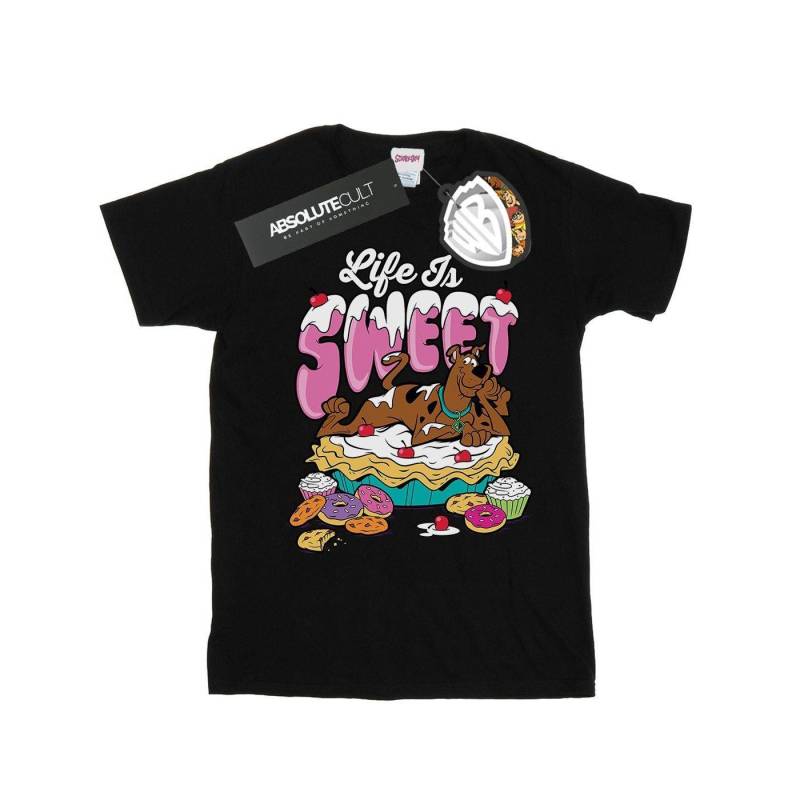 Life Is Sweet Tshirt Herren Schwarz 3XL von SCOOBY DOO