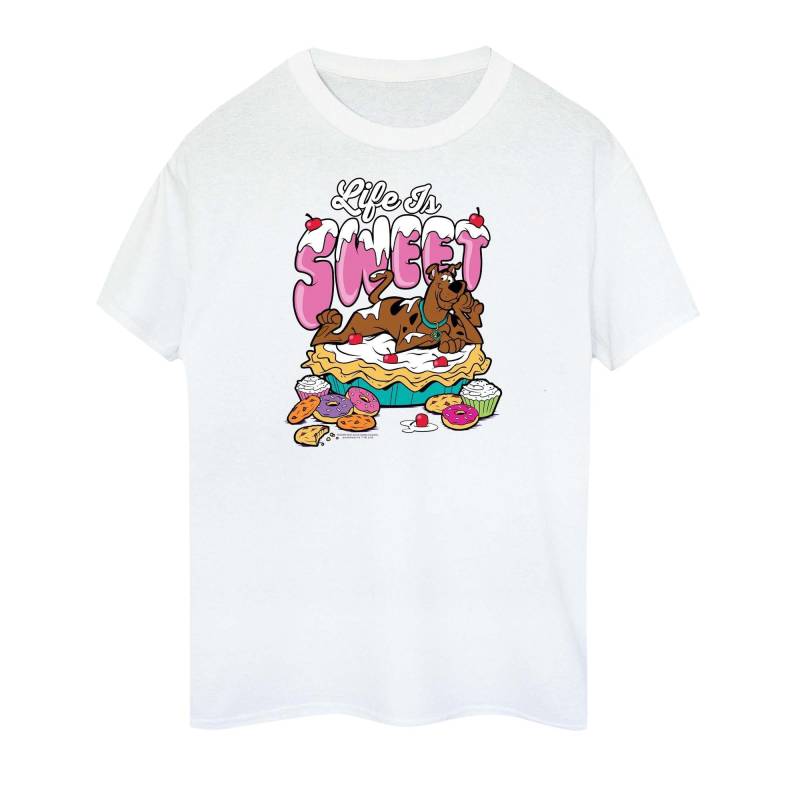 Life Is Sweet Tshirt Mädchen Weiss 116 von SCOOBY DOO