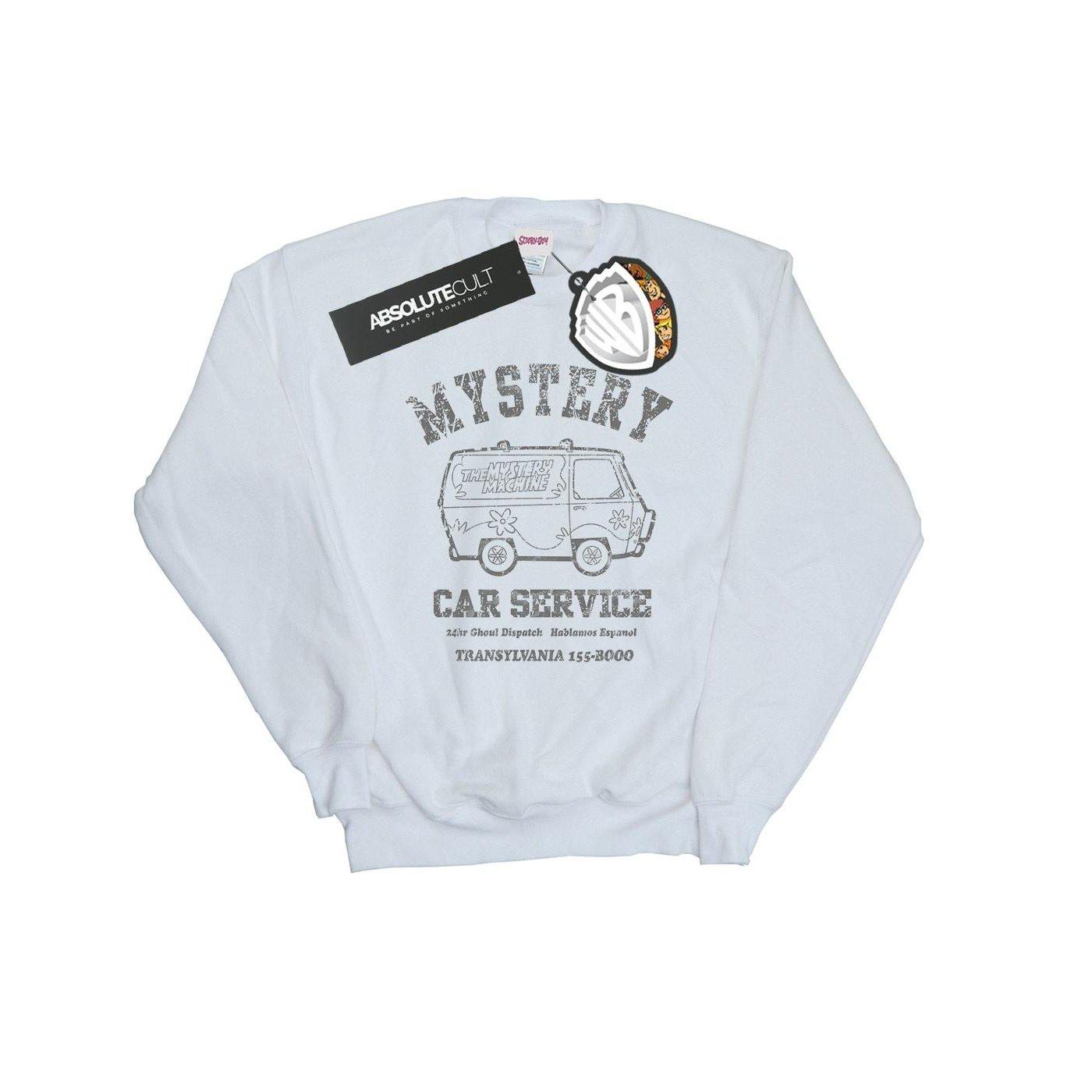 Mystery Car Service Sweatshirt Damen Weiss L von SCOOBY DOO