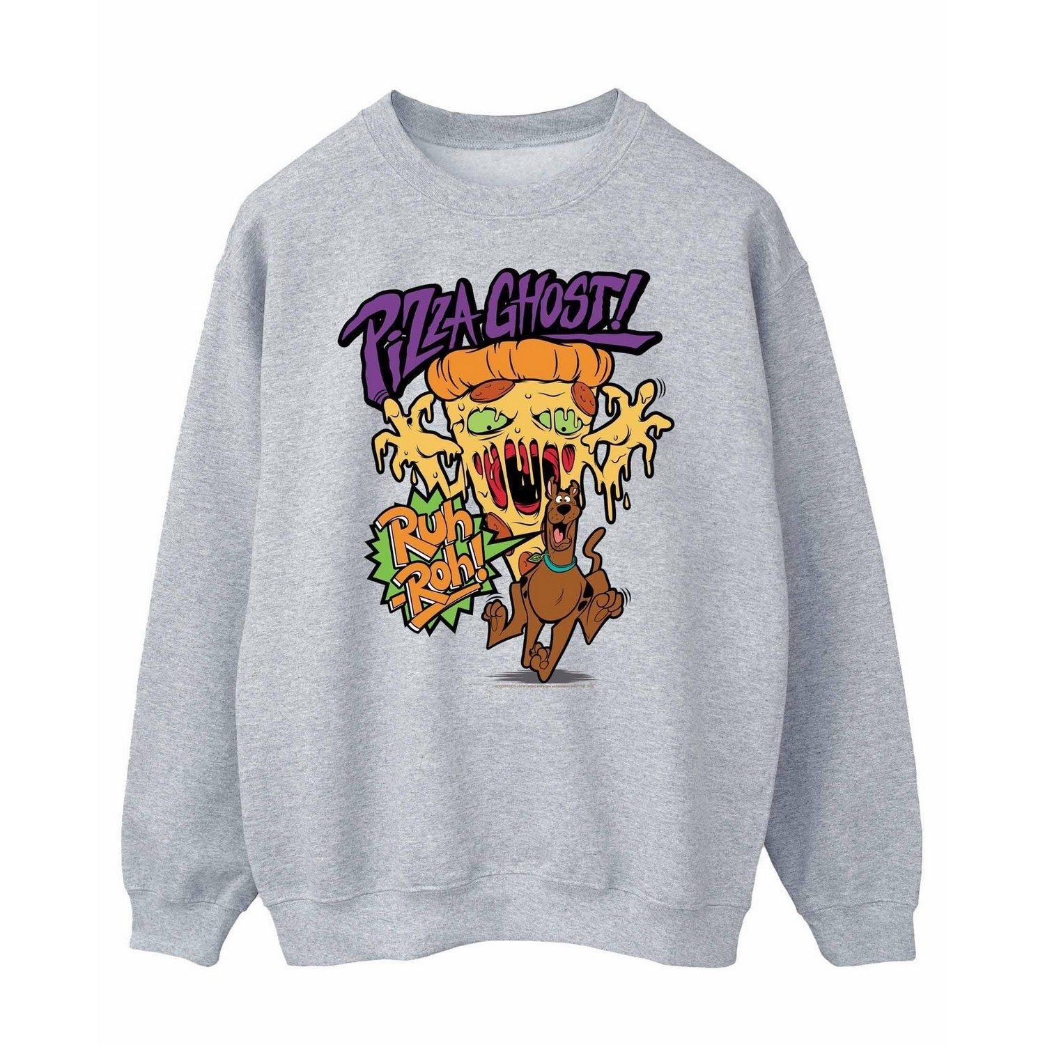 SCOOBY DOO - Pizza Ghost Sweatshirt, für Herren, Grau, Größe S von SCOOBY DOO