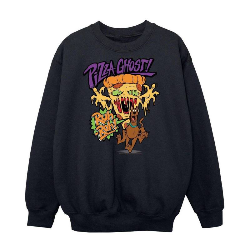 Pizza Ghost Sweatshirt Jungen Schwarz 116 von SCOOBY DOO