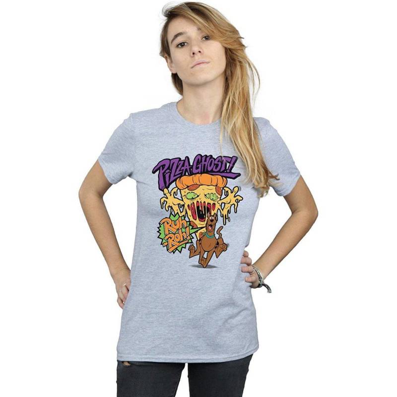 Pizza Ghost Tshirt Damen Grau 3XL von SCOOBY DOO