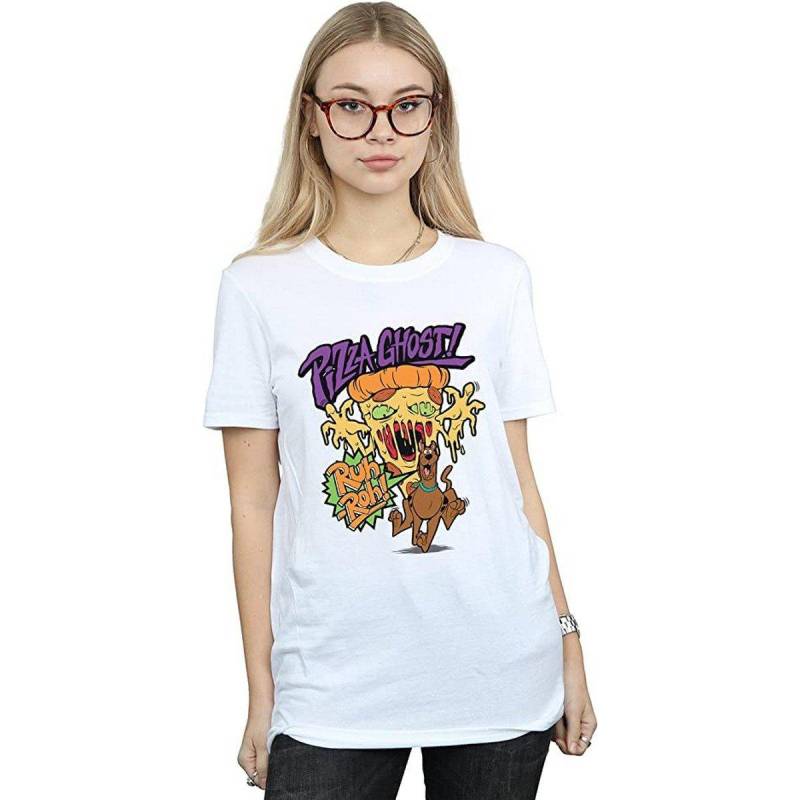 Pizza Ghost Tshirt Damen Weiss 3XL von SCOOBY DOO