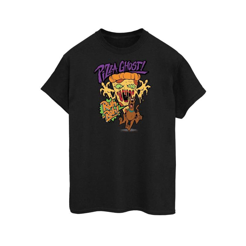 SCOOBY DOO - Pizza Ghost TShirt, für Herren, Schwarz, Größe M von SCOOBY DOO