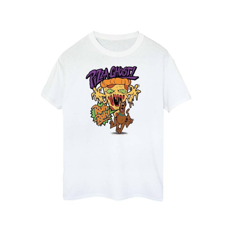 SCOOBY DOO - Pizza Ghost TShirt, für Herren, Weiss, Größe L von SCOOBY DOO