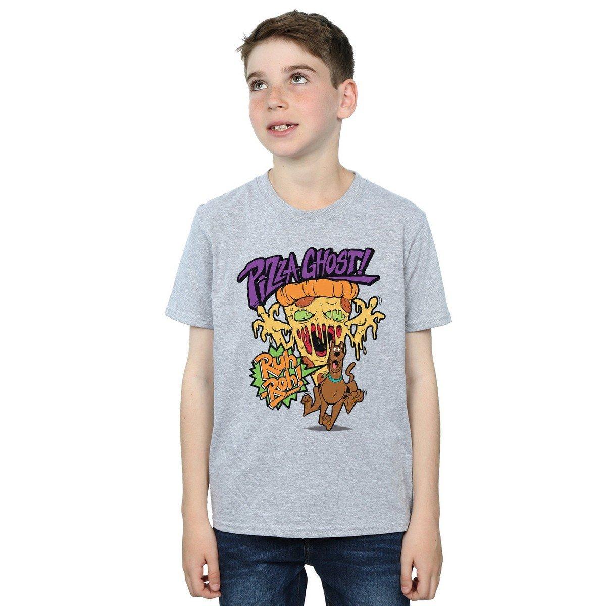 SCOOBY DOO - Pizza Ghost TShirt, 140/146, Grau von SCOOBY DOO