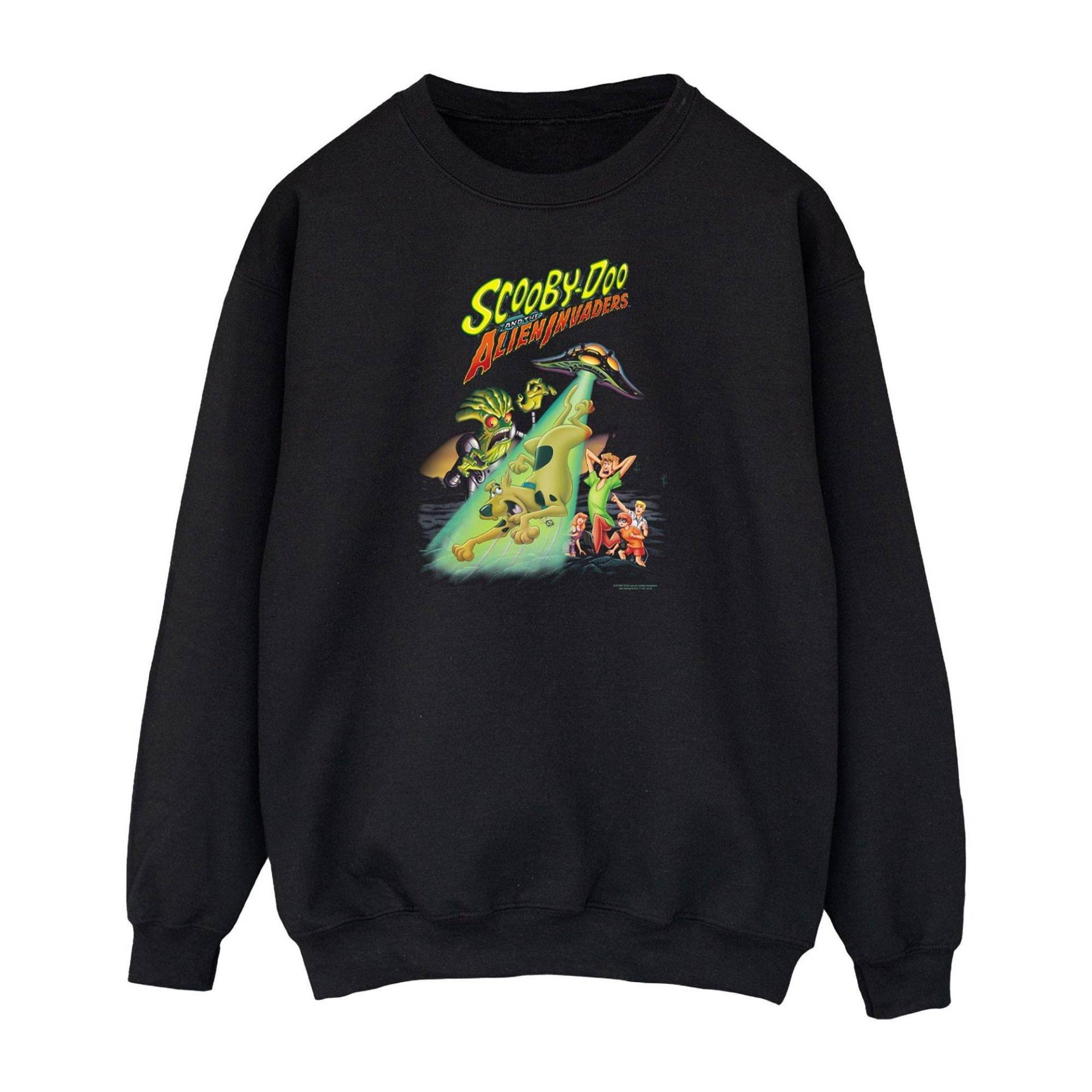 The Alien Invaders Sweatshirt Herren Schwarz L von SCOOBY DOO