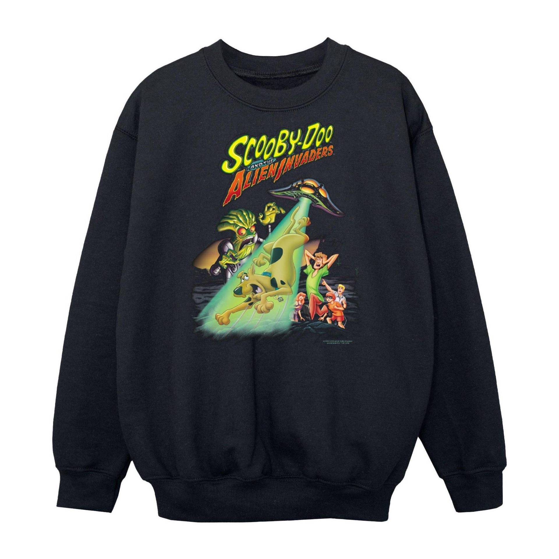 SCOOBY DOO - The Alien Invaders Sweatshirt, 116, Schwarz von SCOOBY DOO