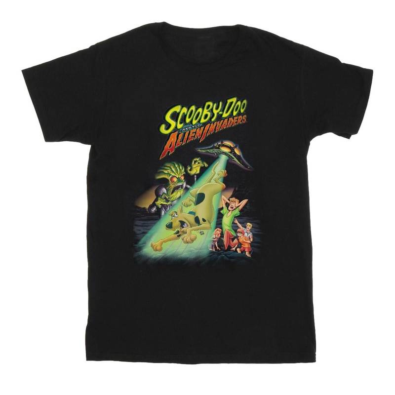 The Alien Invaders Tshirt Jungen Schwarz 116 von SCOOBY DOO