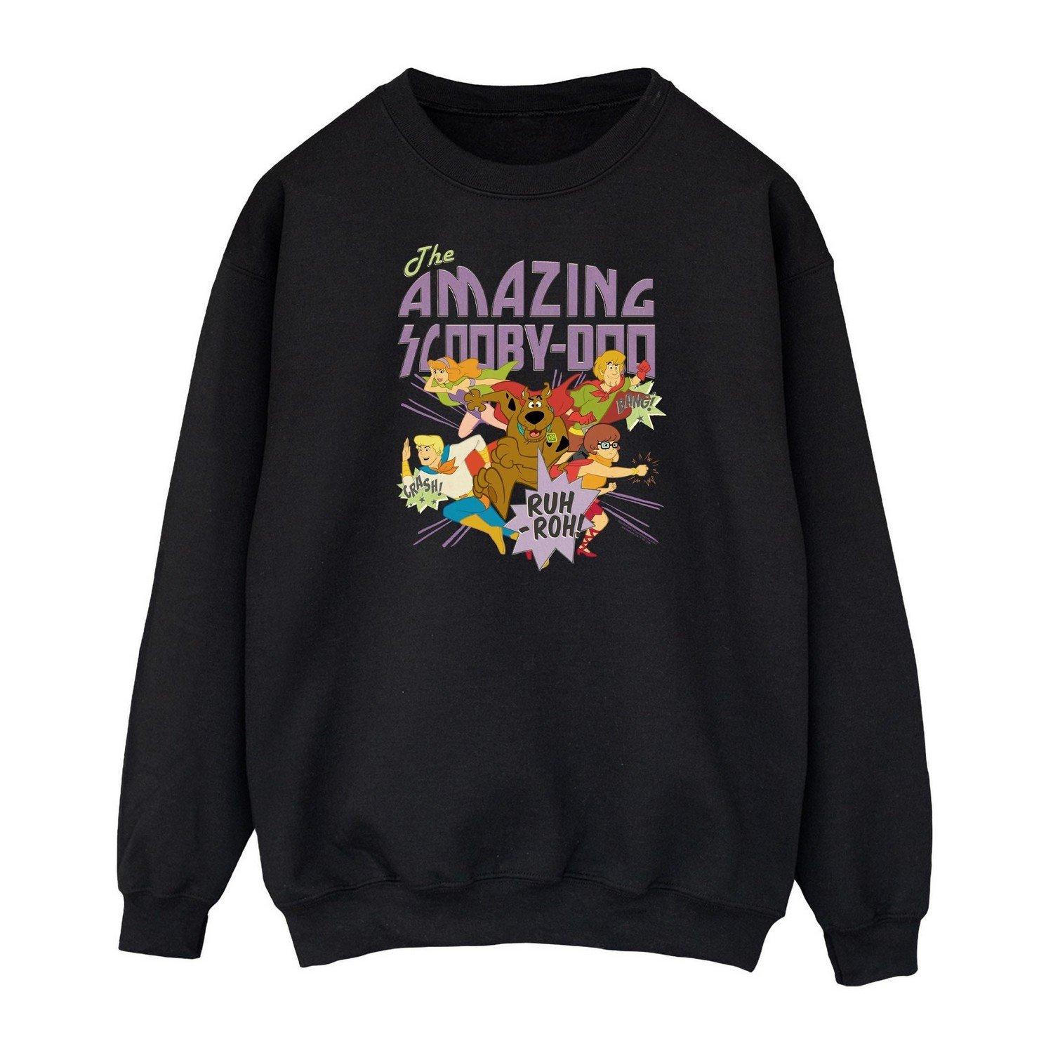 SCOOBY DOO - The Amazing Scooby Sweatshirt, für Herren, Schwarz, Größe M von SCOOBY DOO