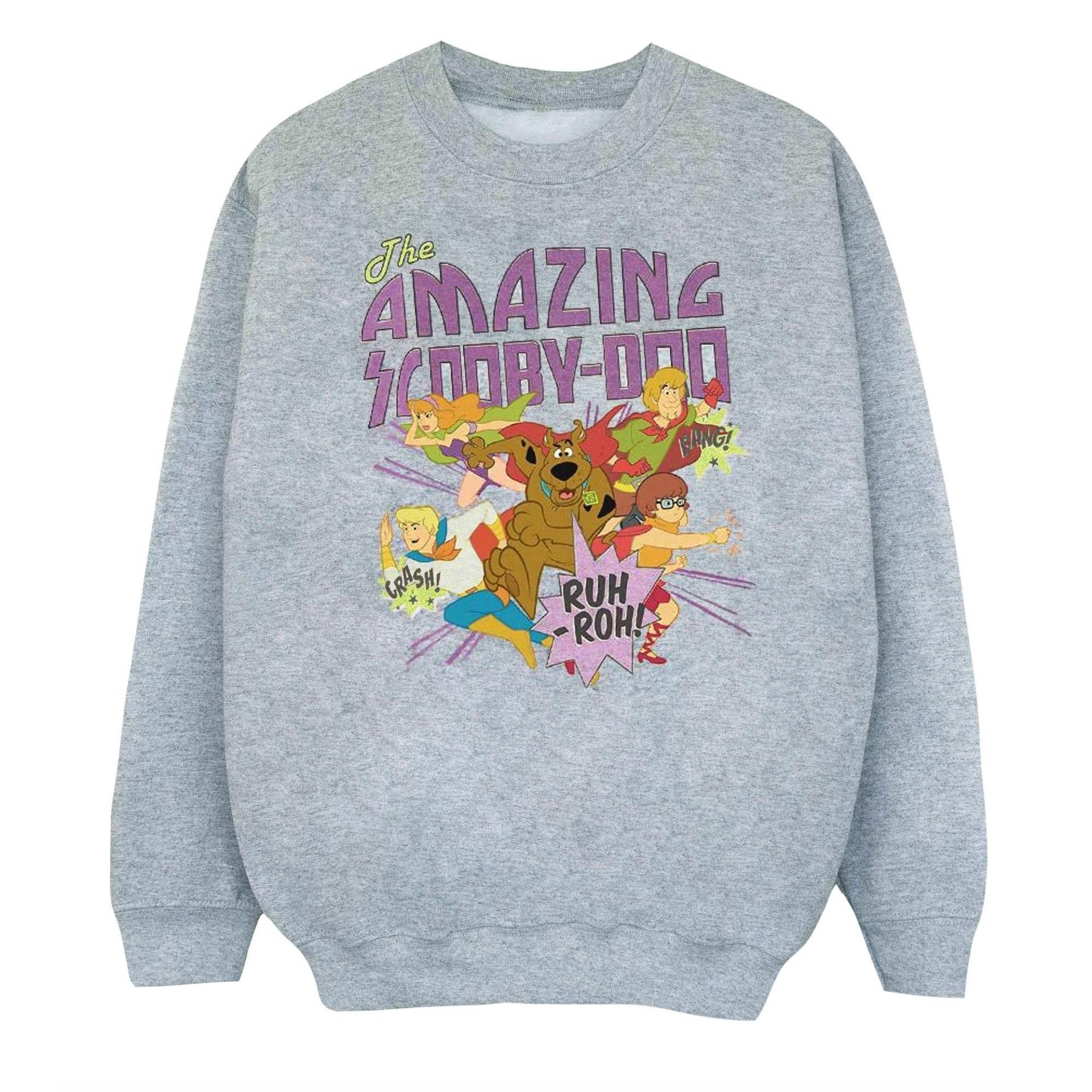 SCOOBY DOO - The Amazing Scooby Sweatshirt, 116, Grau von SCOOBY DOO