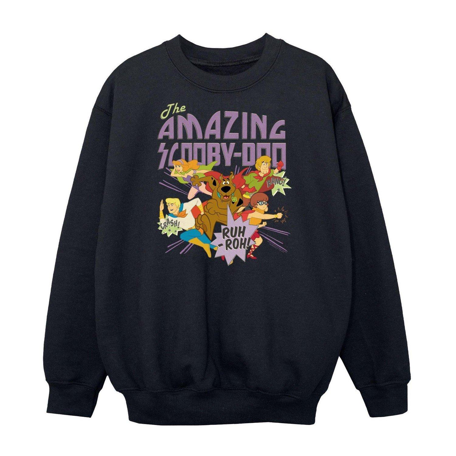 SCOOBY DOO - The Amazing Scooby Sweatshirt, 116, Schwarz von SCOOBY DOO