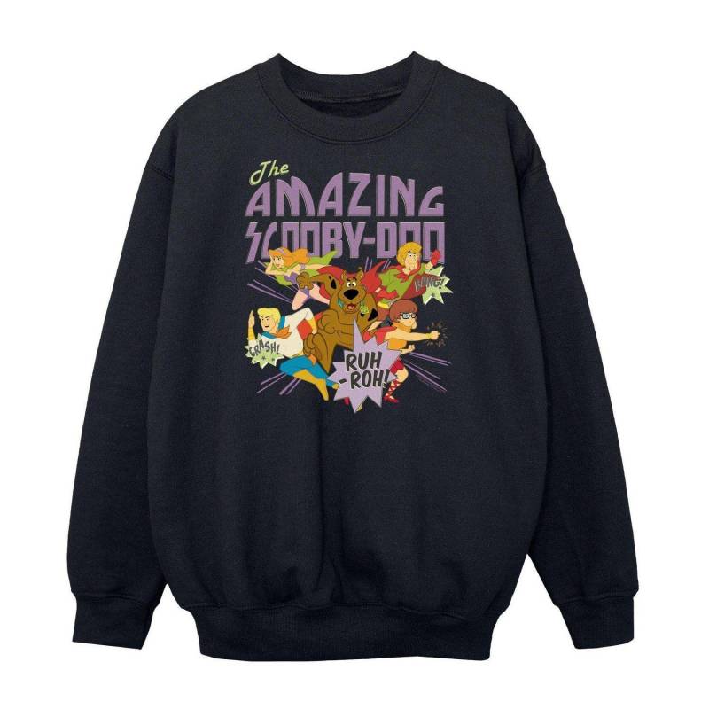 The Amazing Scooby Sweatshirt Jungen Schwarz 116 von SCOOBY DOO