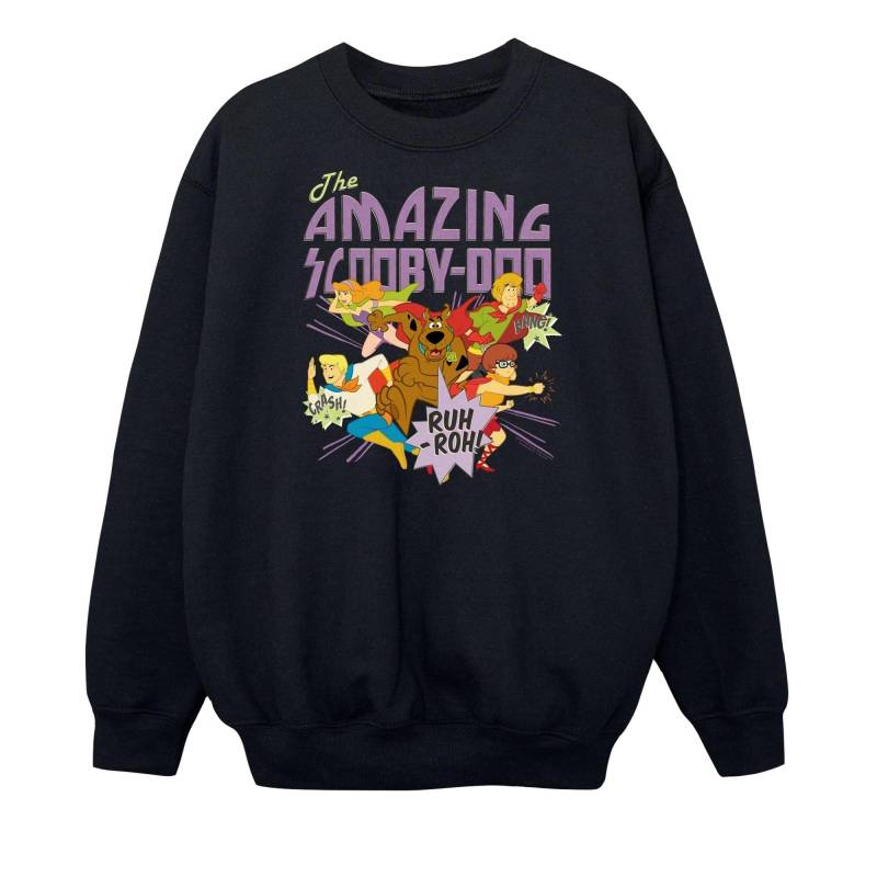 The Amazing Scooby Sweatshirt Jungen Schwarz 152-158 von SCOOBY DOO