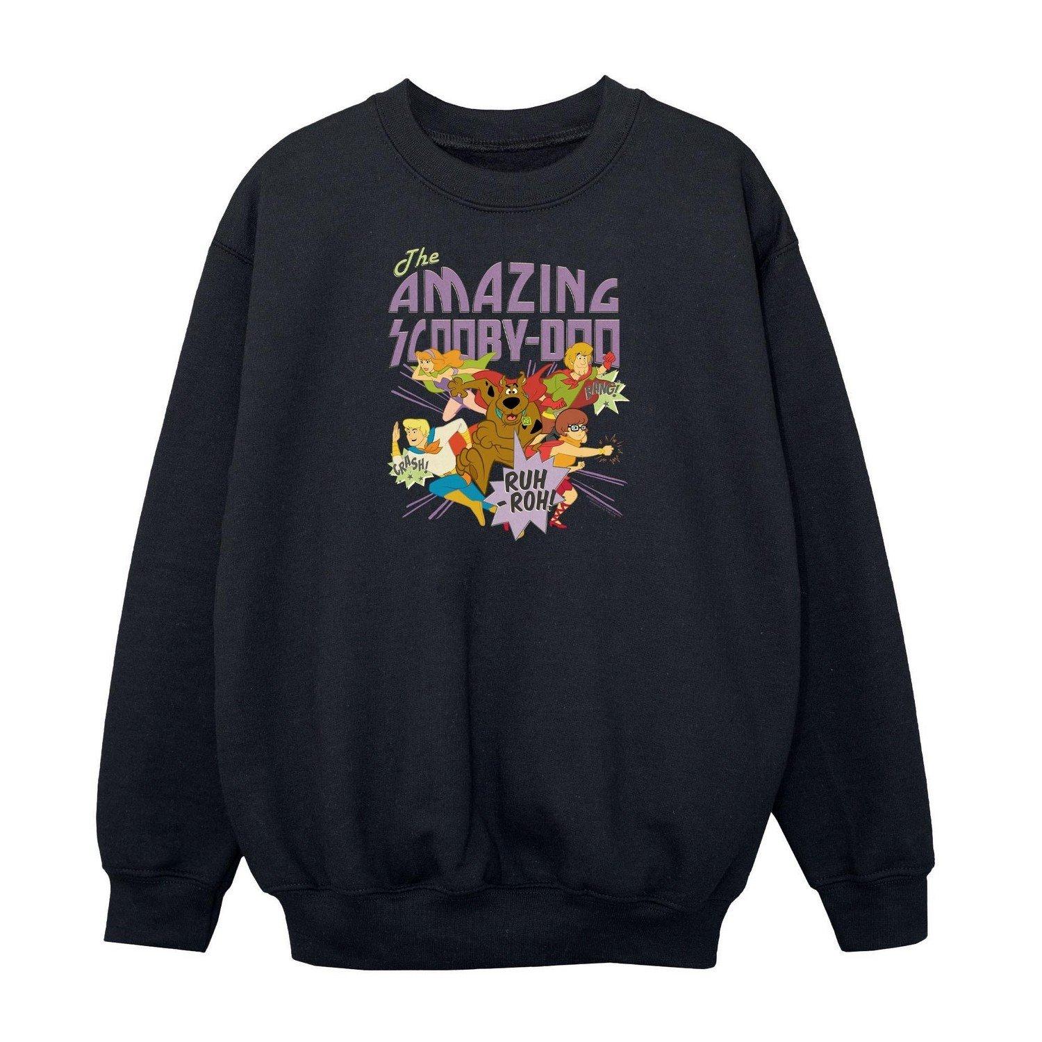 SCOOBY DOO - The Amazing Scooby Sweatshirt, 116, Schwarz von SCOOBY DOO