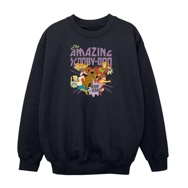 The Amazing Scooby Sweatshirt Mädchen Schwarz 140/146 von SCOOBY DOO