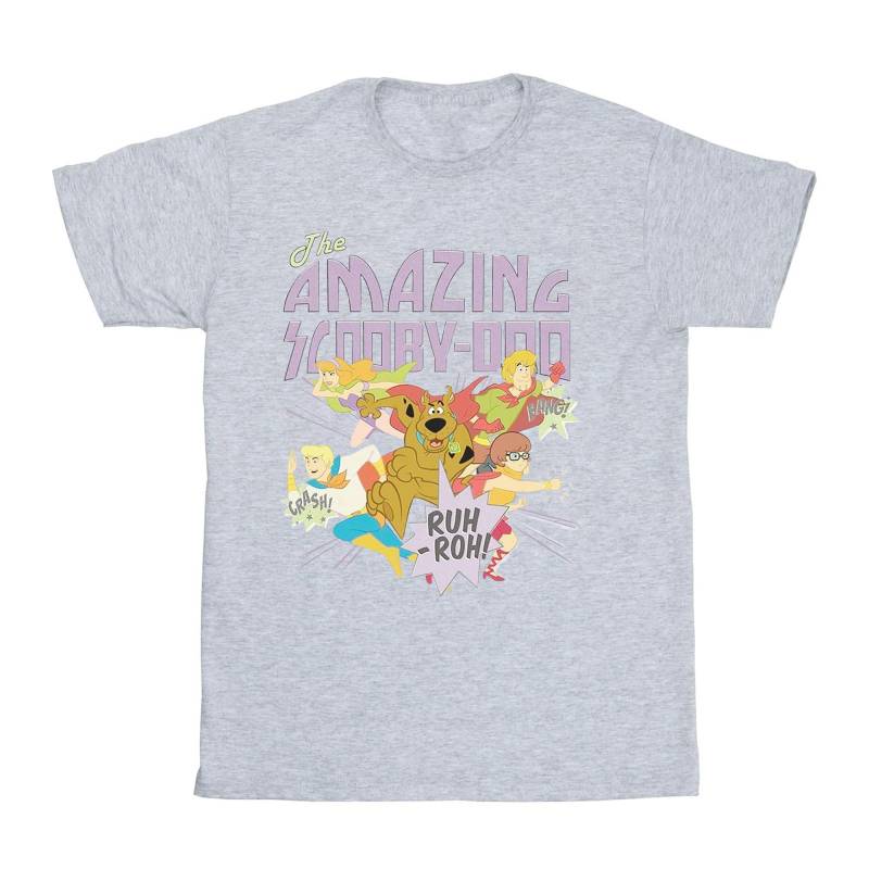 The Amazing Scooby Tshirt Mädchen Grau 140/146 von SCOOBY DOO