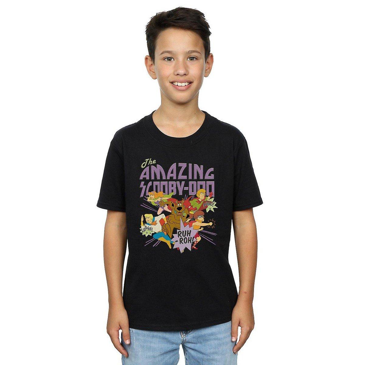 The Amazing Tshirt Jungen Schwarz 128 von SCOOBY DOO