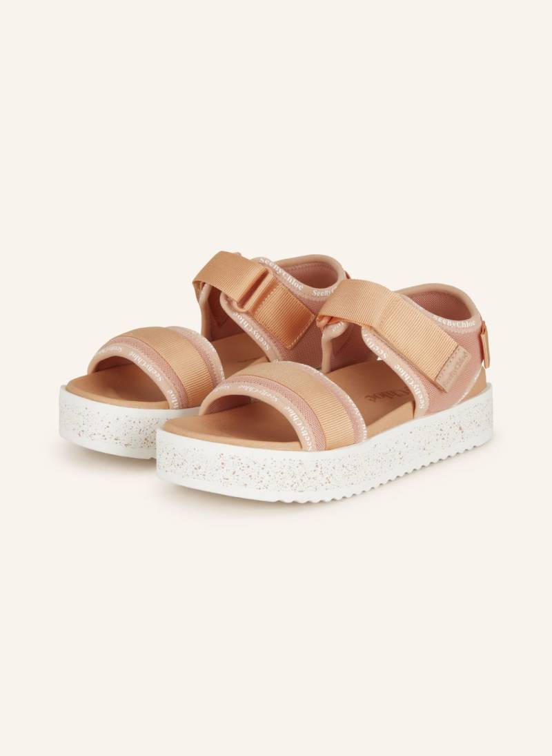 See By Chloé Plateau-Sandalen Pipper rosa von SEE BY CHLOÉ