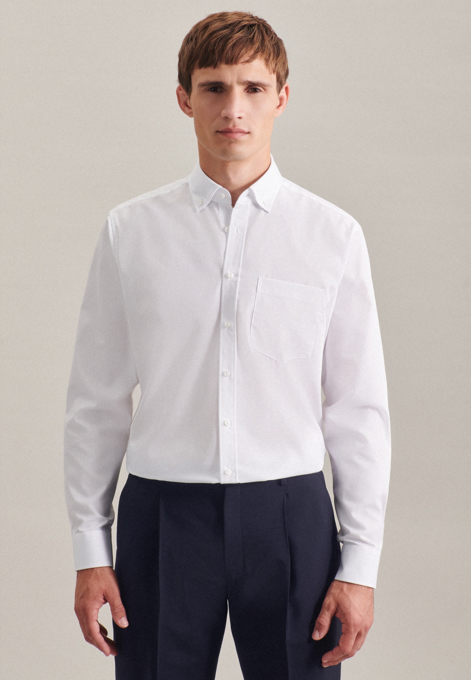 seidensticker Businesshemd »Regular«, Regular Langarm Button-Down-Kragen Uni seidensticker Businesshemd »Regular«, Regular Langarm Button-Down-Kragen Uni von seidensticker