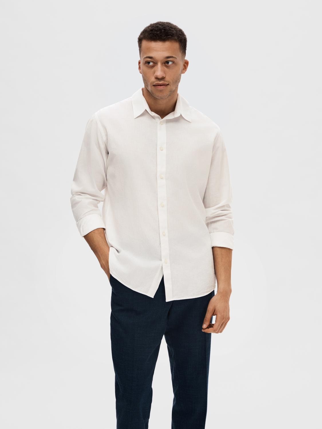 SELECTED HOMME Leinenhemd »NEW-LINEN SHIRT«, unifarben von SELECTED HOMME