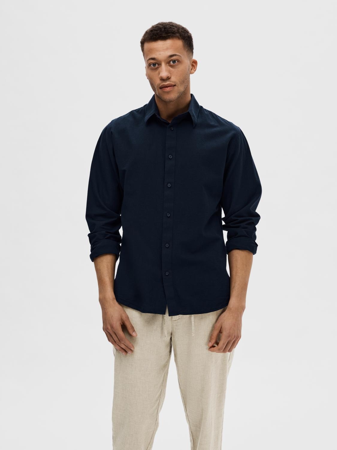 SELECTED HOMME Leinenhemd »NEW-LINEN SHIRT«, unifarben von SELECTED HOMME