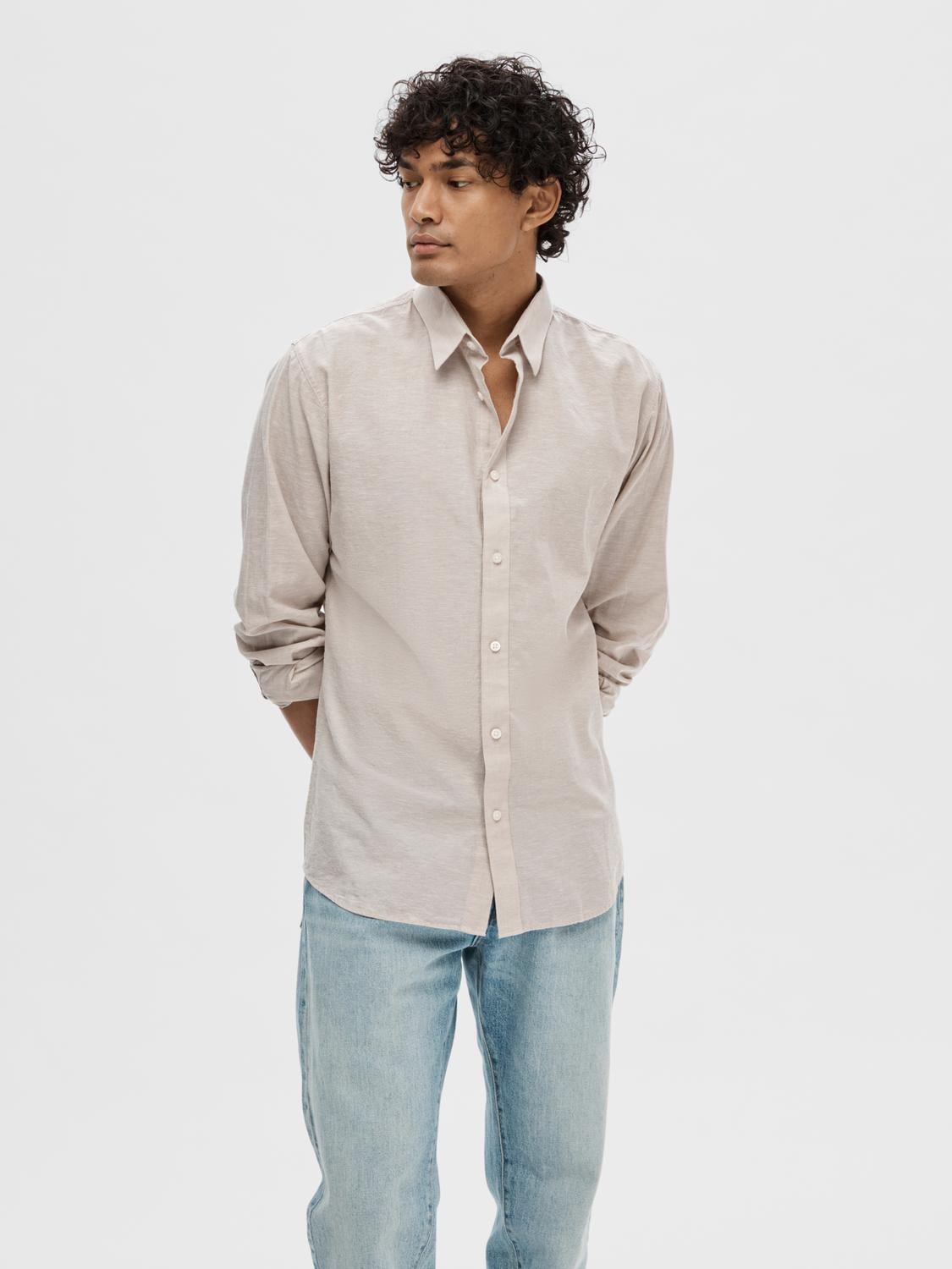 SELECTED HOMME Leinenhemd »NEW-LINEN SHIRT«, unifarben SELECTED HOMME Leinenhemd »NEW-LINEN SHIRT«, unifarben von SELECTED HOMME