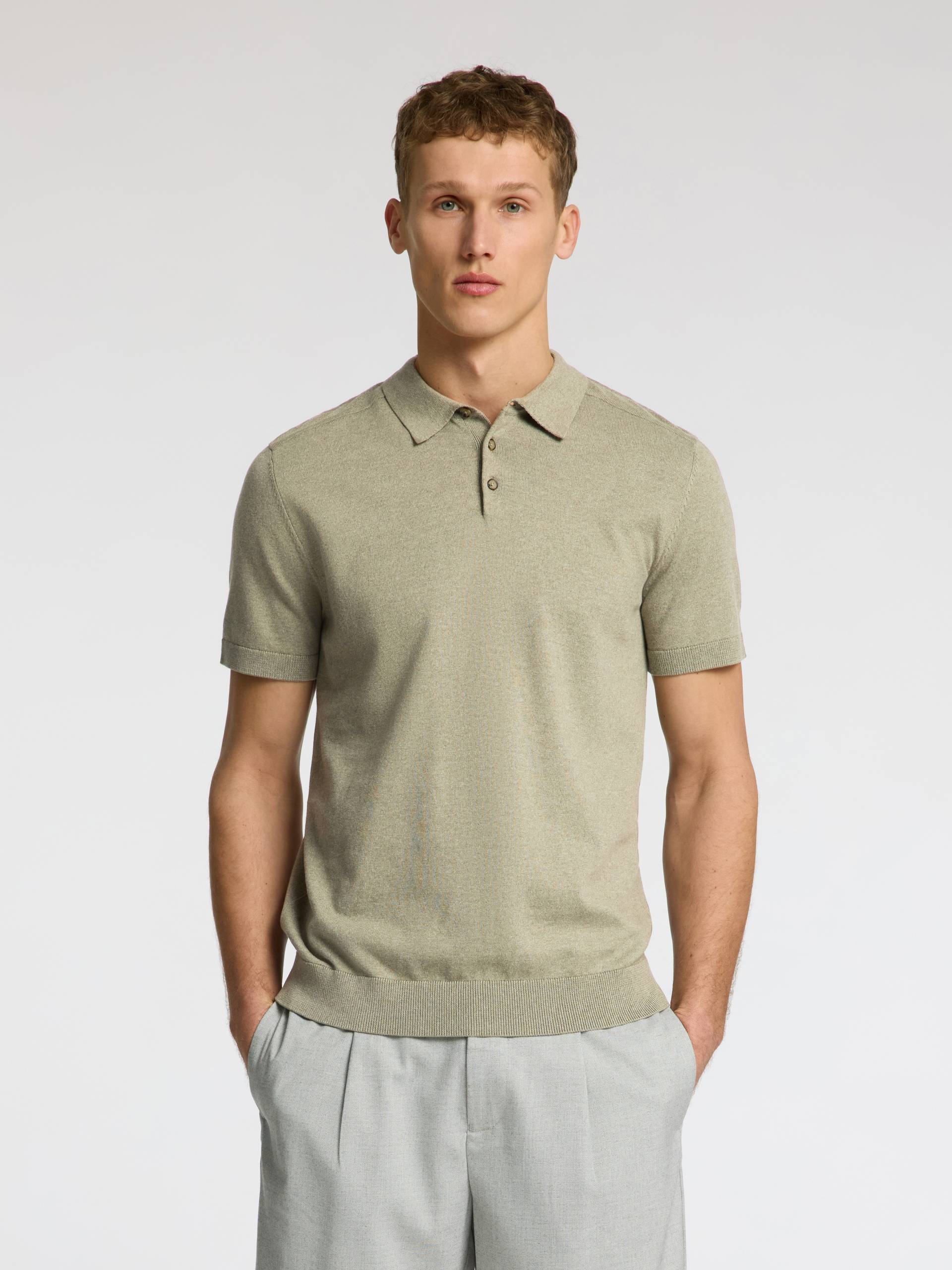 SELECTED HOMME Poloshirt »SLHBERG SS KNIT POLO NOOS« von SELECTED HOMME