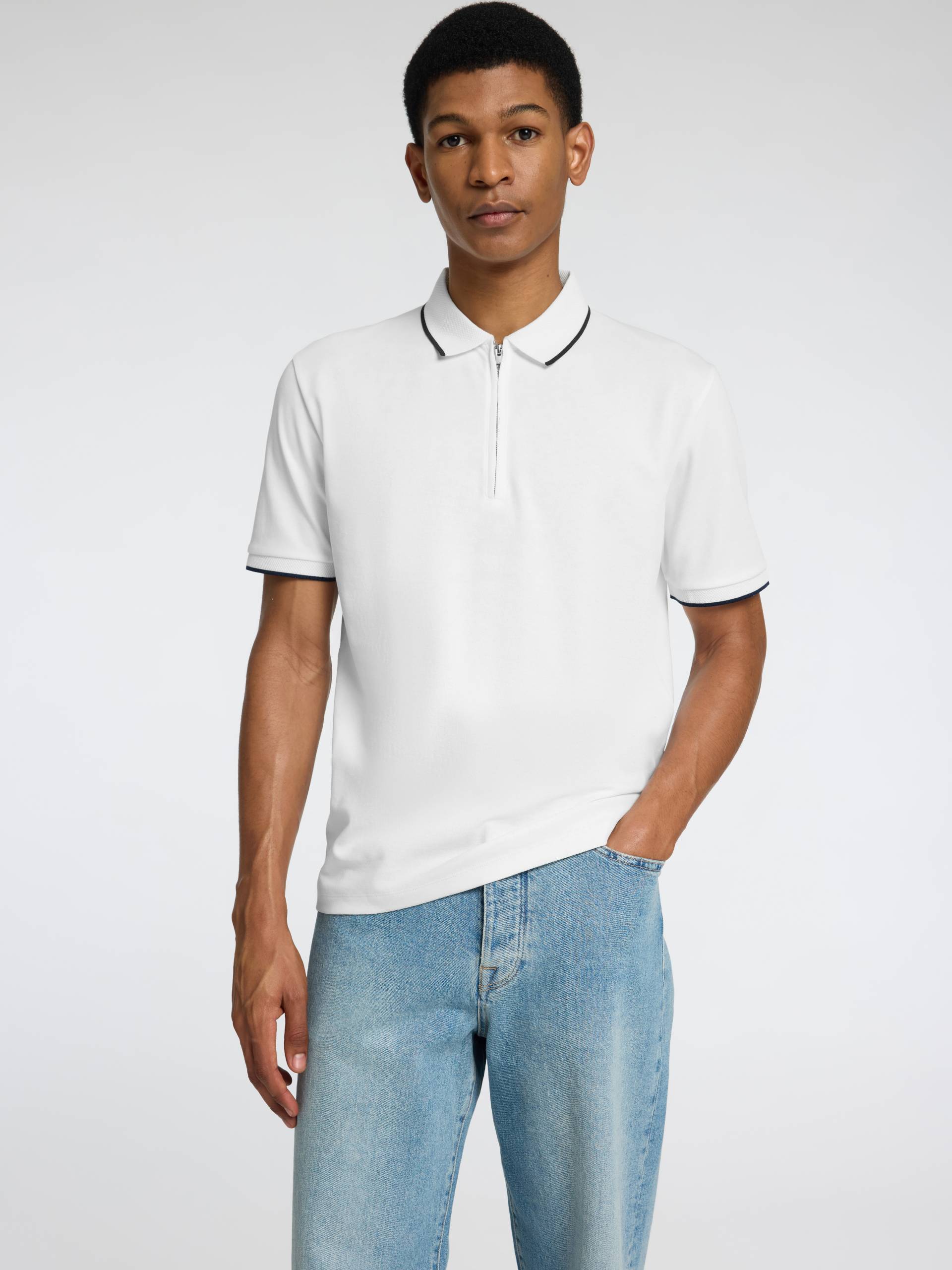 SELECTED HOMME Poloshirt »SLHFAVE SPORT ZIP SS POLO NOOS« von SELECTED HOMME