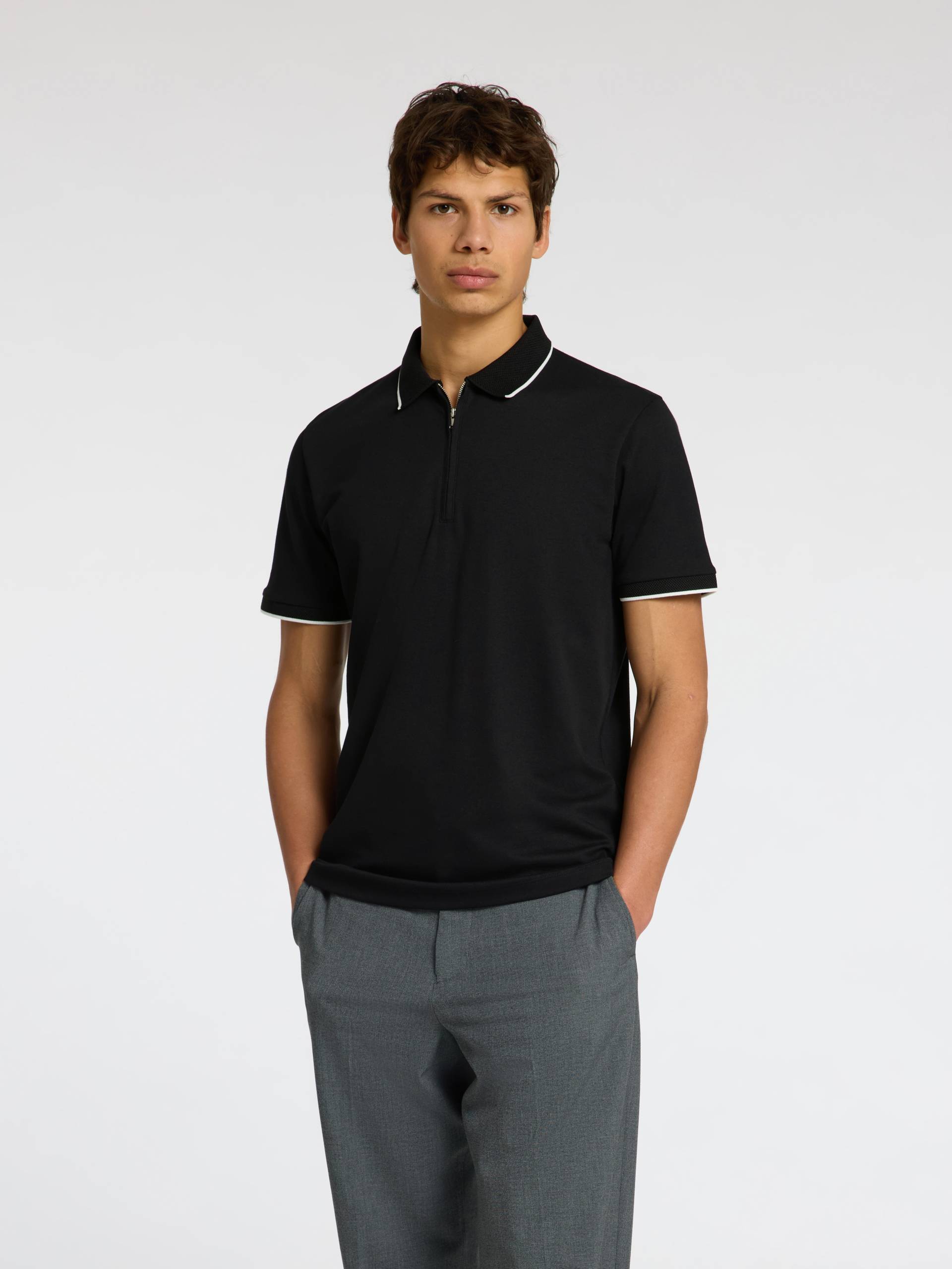 SELECTED HOMME Poloshirt »SLHFAVE SPORT ZIP SS POLO NOOS« von SELECTED HOMME