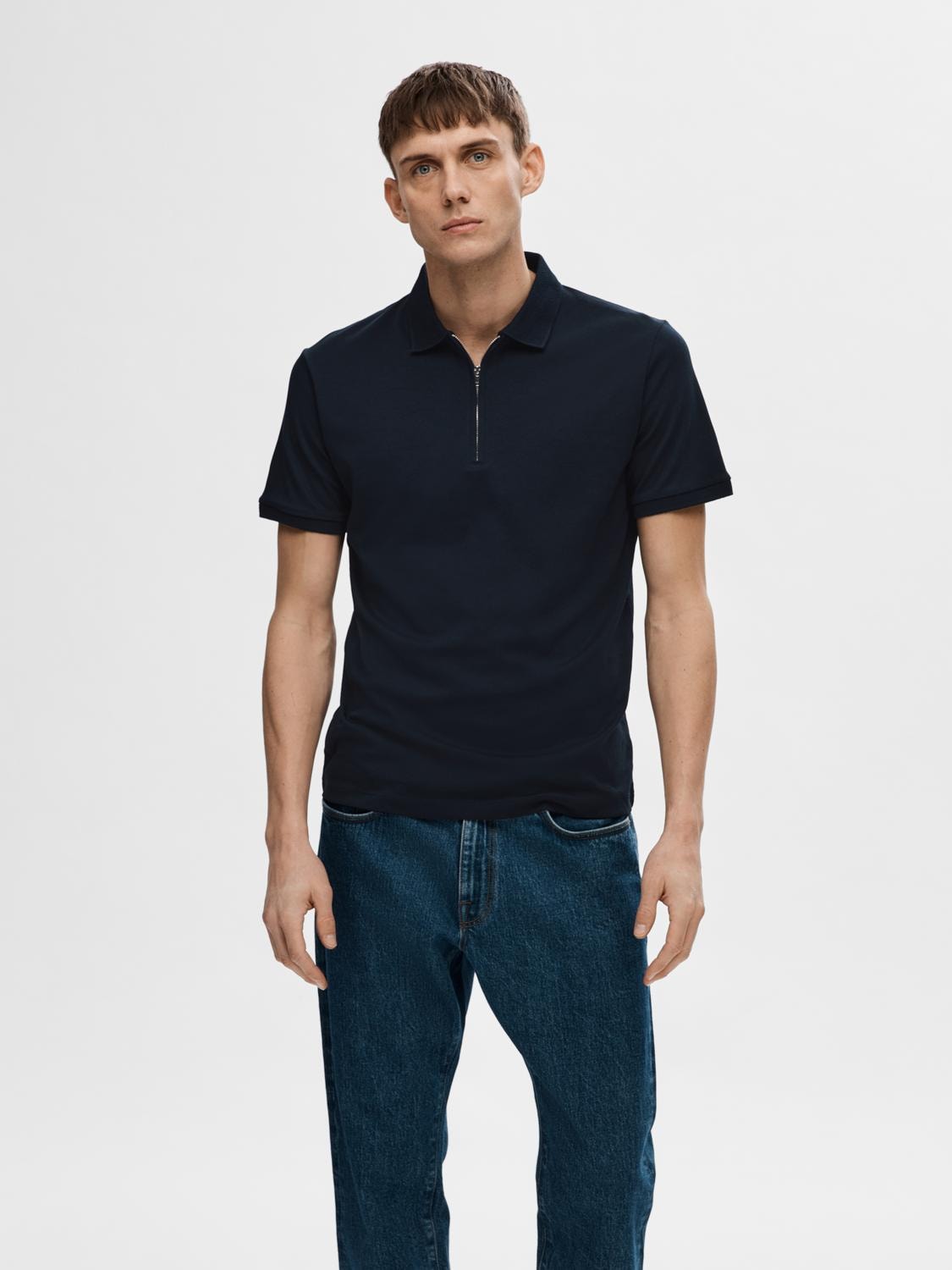 SELECTED HOMME Poloshirt »SLHFAVE ZIP SS POLO NOOS« SELECTED HOMME Poloshirt »SLHFAVE ZIP SS POLO NOOS« von SELECTED HOMME