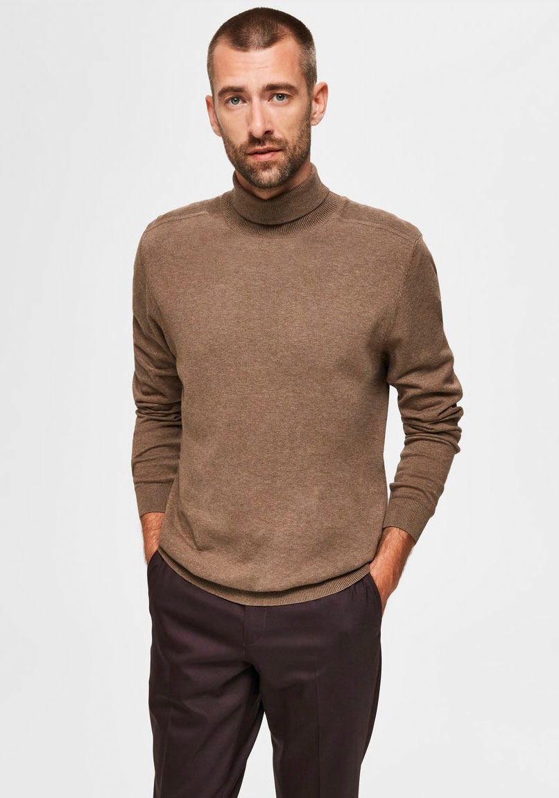 SELECTED HOMME Strickpullover »SLHBERG ROLL NECK B NOOS« von SELECTED HOMME