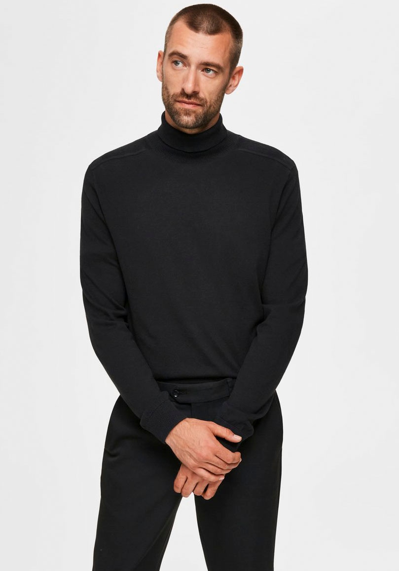 SELECTED HOMME Strickpullover »SLHBERG ROLL NECK B NOOS« von SELECTED HOMME