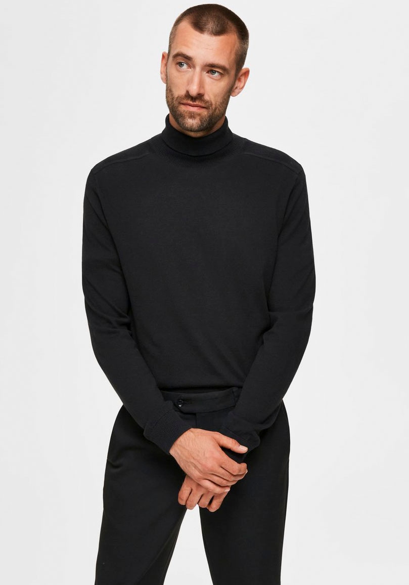 SELECTED HOMME Strickpullover »SLHBERG ROLL NECK NOOS« von SELECTED HOMME