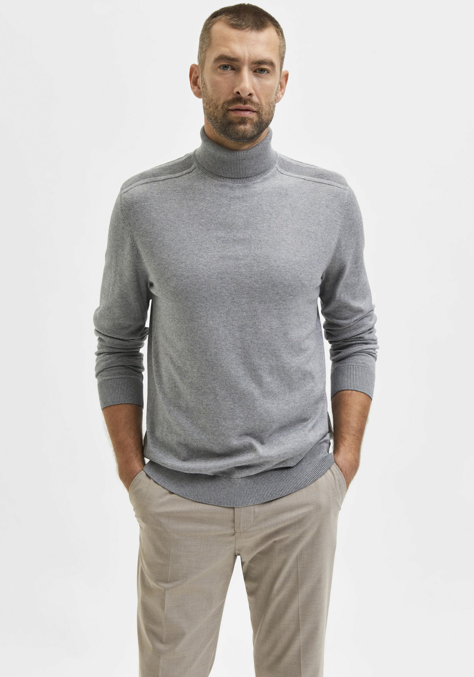 SELECTED HOMME Rollkragenpullover »SLHBERG ROLL NECK NOOS« von SELECTED HOMME