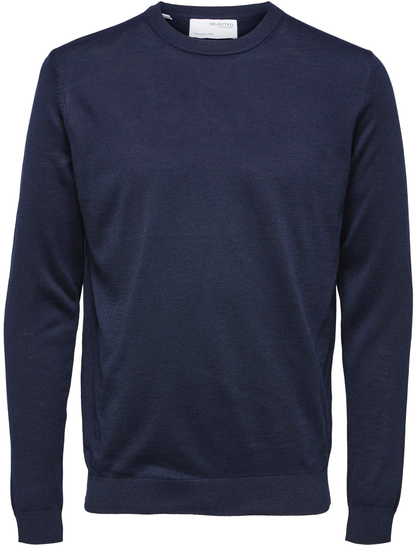 SELECTED HOMME Rundhalspullover »OWN MERINO COOLMAX KNIT« von SELECTED HOMME