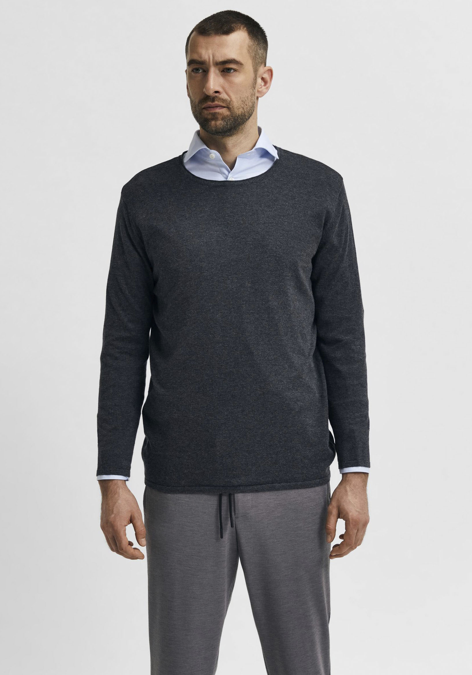 SELECTED HOMME Rundhalspullover »ROME KNIT« von SELECTED HOMME