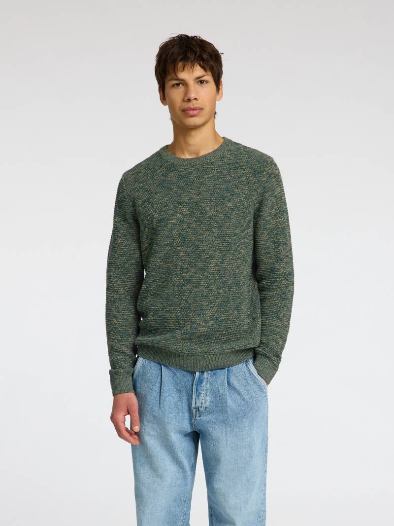 SELECTED HOMME Rundhalspullover »SLHVINCE LS KNIT BUBBLE CREW NECK NOOS« von SELECTED HOMME