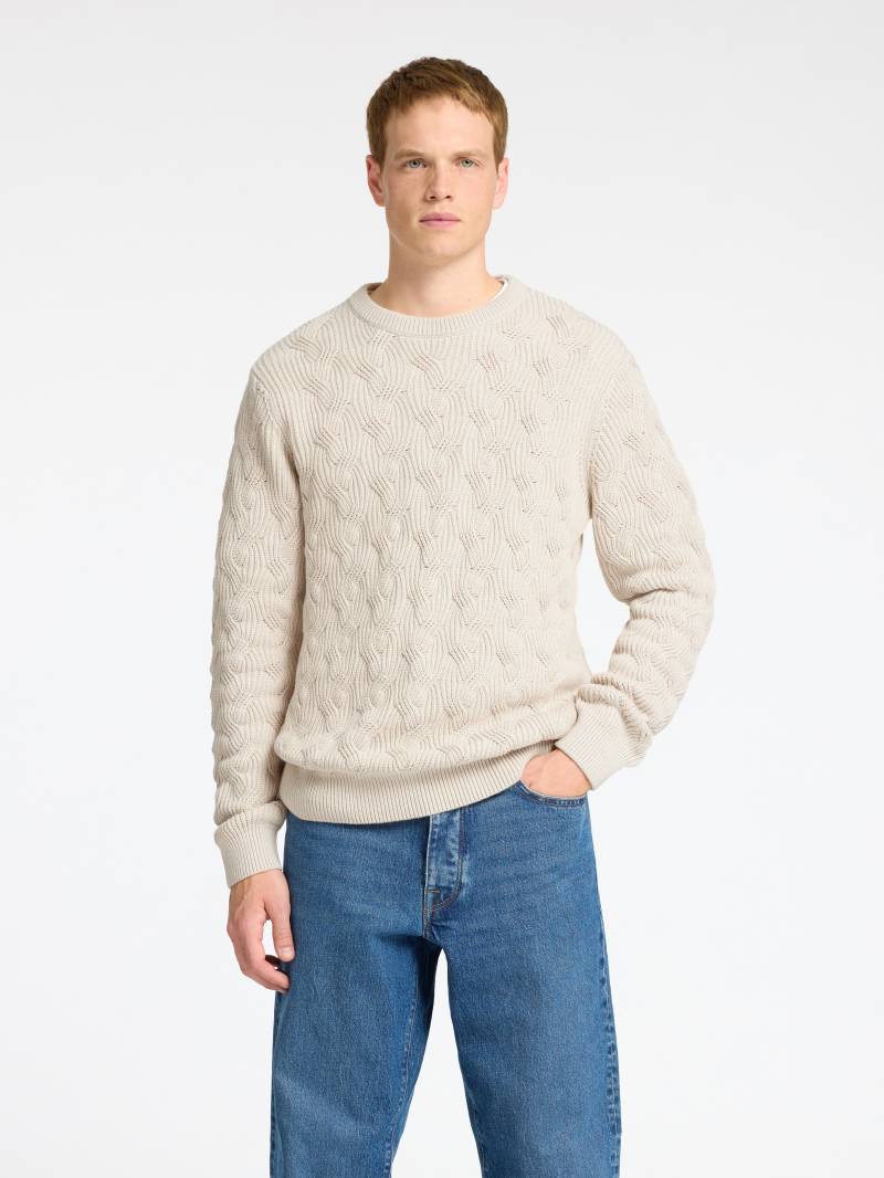 SELECTED HOMME Strickpullover »SLHCALLIS LS KNIT CABLE CREW NECK NOOS« von SELECTED HOMME