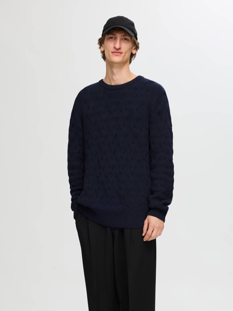 SELECTED HOMME Strickpullover »SLHCALLIS LS KNIT CABLE CREW NECK NOOS« von SELECTED HOMME