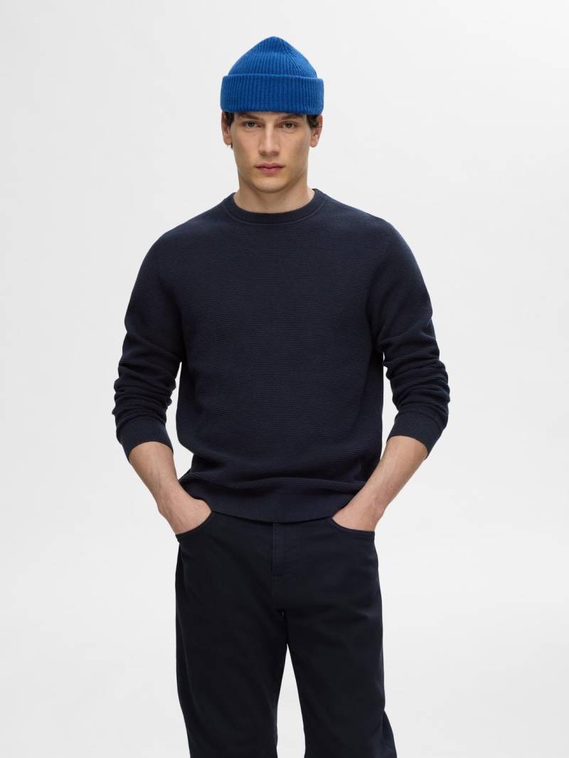 SELECTED HOMME Strickpullover »SLHROSS LS KNIT STRUCTURE CREW NECK NOOS« von SELECTED HOMME