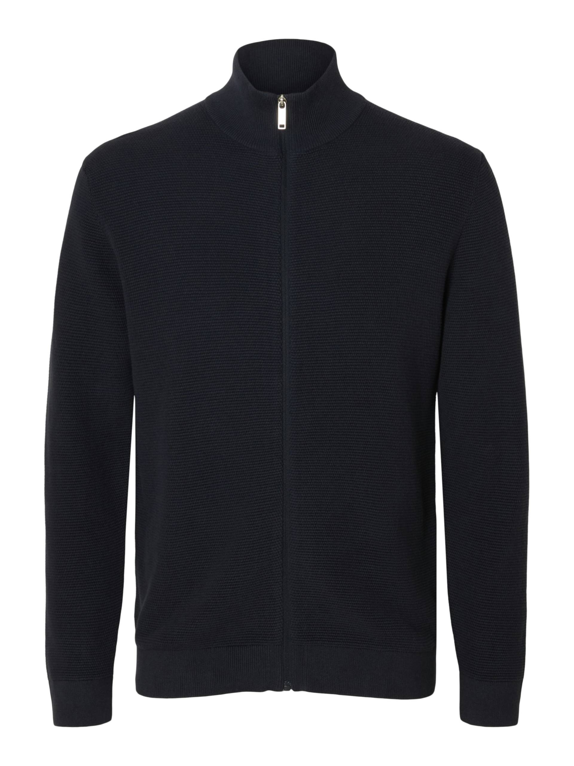 SELECTED HOMME Strickpullover »SLHROSS LS KNIT STRUCTURE FULL ZIP NOOS« von SELECTED HOMME