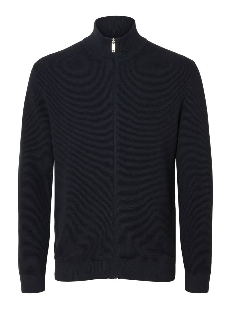 SELECTED HOMME Strickpullover »SLHROSS LS KNIT STRUCTURE FULL ZIP NOOS« von SELECTED HOMME