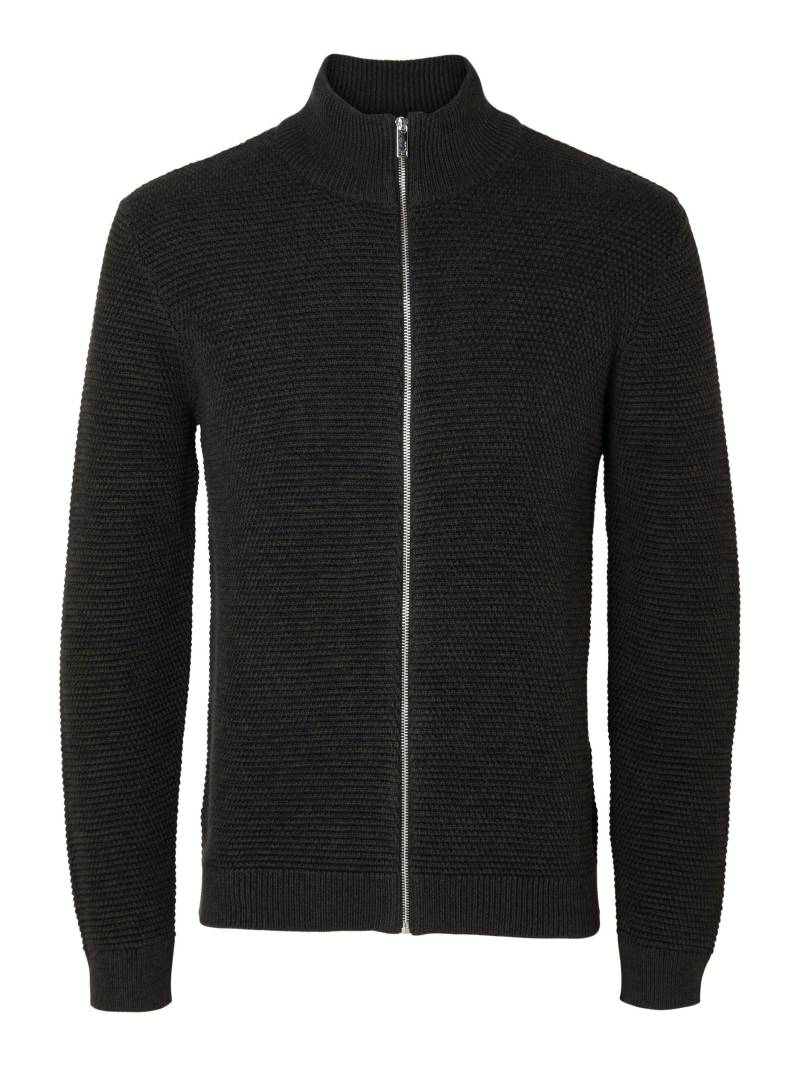 SELECTED HOMME Strickpullover »SLHVINCE LS KNIT BUBBLE FULL ZIP NOOS« von SELECTED HOMME